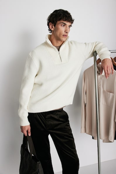 Regular Fit Half-Zip Sweater